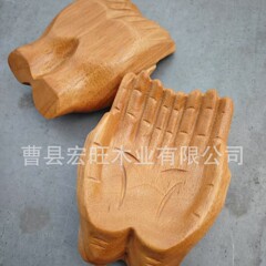 新しいアイデアの木造彫刻仏手の果物盤の家庭の客間の書斎の事務室は装飾種類の芸術品を並べます。