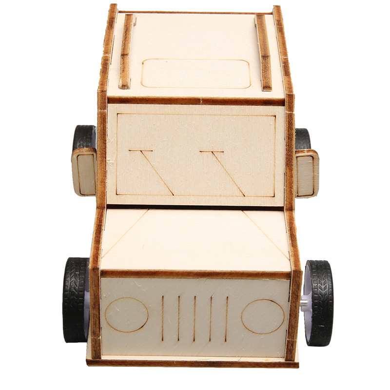 Los niños tire volver coche experimento de ciencia inercial enseñanza juguetes estudiantes de la escuela primaria y secundaria hecho a mano DIY ciencia y educación juguetes material paquete