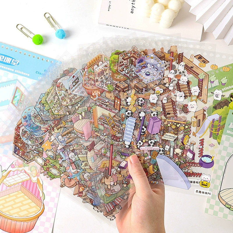 Three dimensional small sticker, stickers, 3D, 40, scheduler