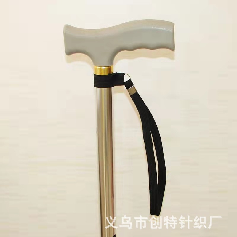 Ventas nylon negro muleta mano cuerda muñeca cordón bastón Accesorios