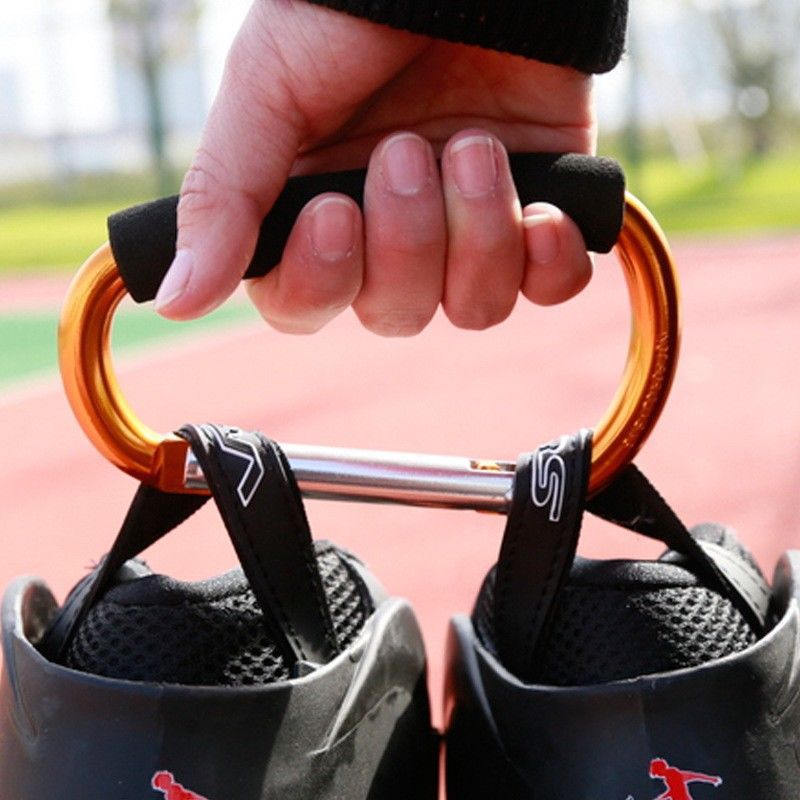 Wish Amazon new large D-shaped sponge mountaineering buckle buckle mountaineering hook mountaineering outdoor mountaineering buckle