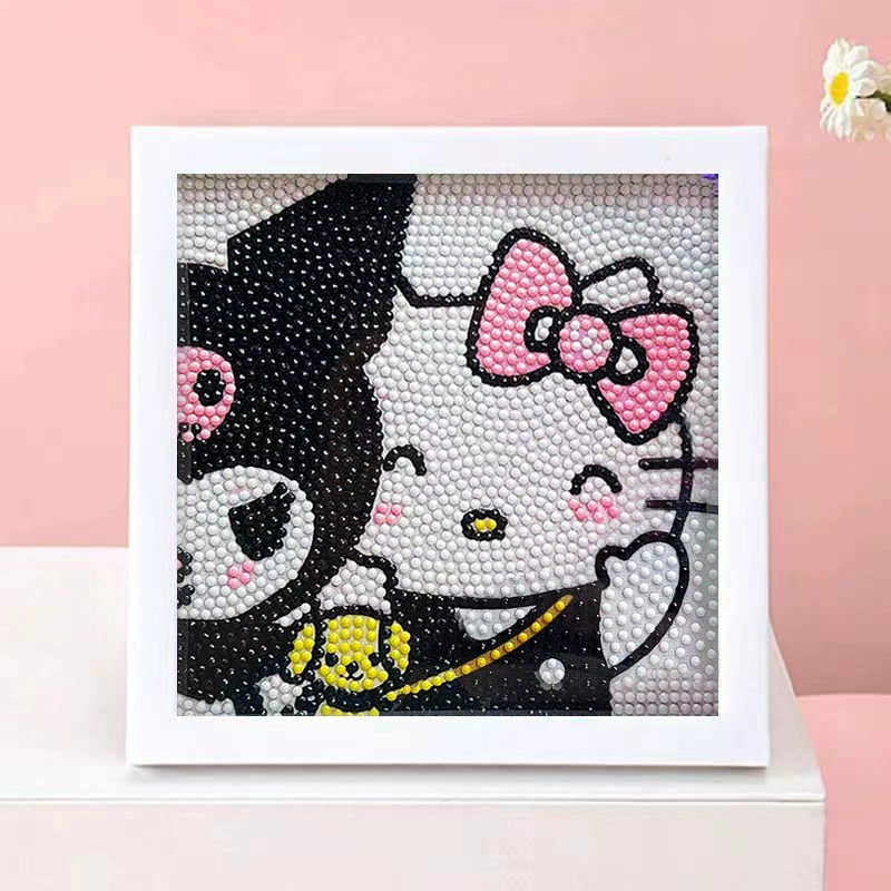DIY-набор для алмазной мозаики 17×17 см, пластиковая рама, дизайн щенок, полный набор инструментов для кладки