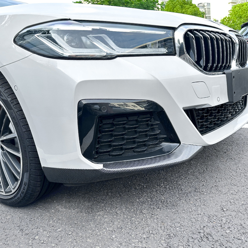 (2개) BMW 5 시리즈 G30 G31 LCI M 스포츠에 적용 가능 2021 프론트 코너 스티커 외관 수정