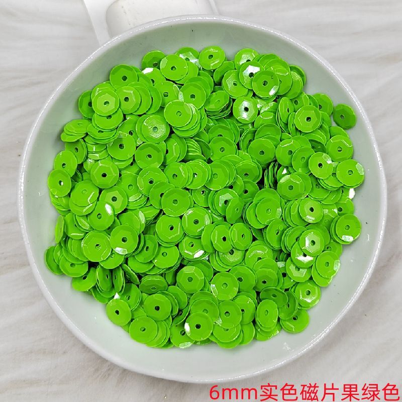 SKU-43-6mm solid color magnetic sheets, fruit green - half a catty (about 16500 pieces)