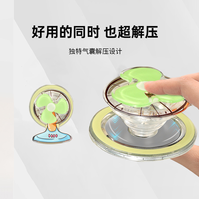 Macaron epoxy fan mobile phone holder magnetic suction bracket lazy bracket mobile phone airbag bracket gyro mobile phone bracket