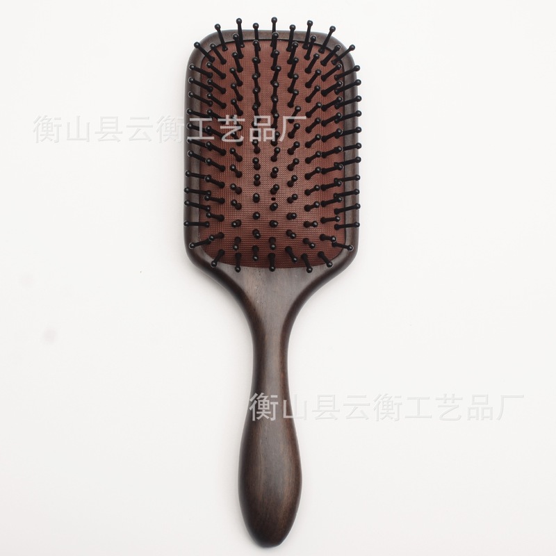 黒檀木大板エアクッション櫛家庭用マッサージ櫛天然実木大エアバッグ櫛頭皮マッサージカール櫛|undefined