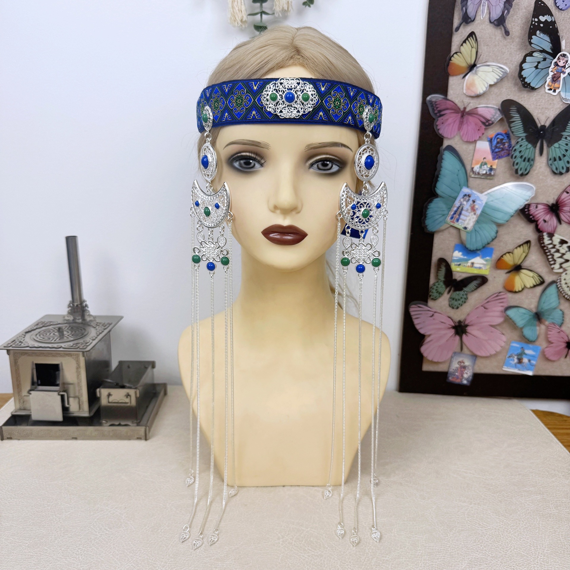 Ethnic headband with tassels