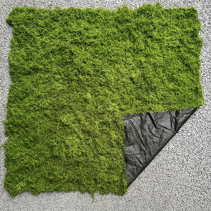 Arreglos de paisajismo con musgo artificial, césped biónico, arreglos de micropaisajes con musgo artificial, bonsái de césped, decoración de paisajismo con plantas en macetas para pavimentos.