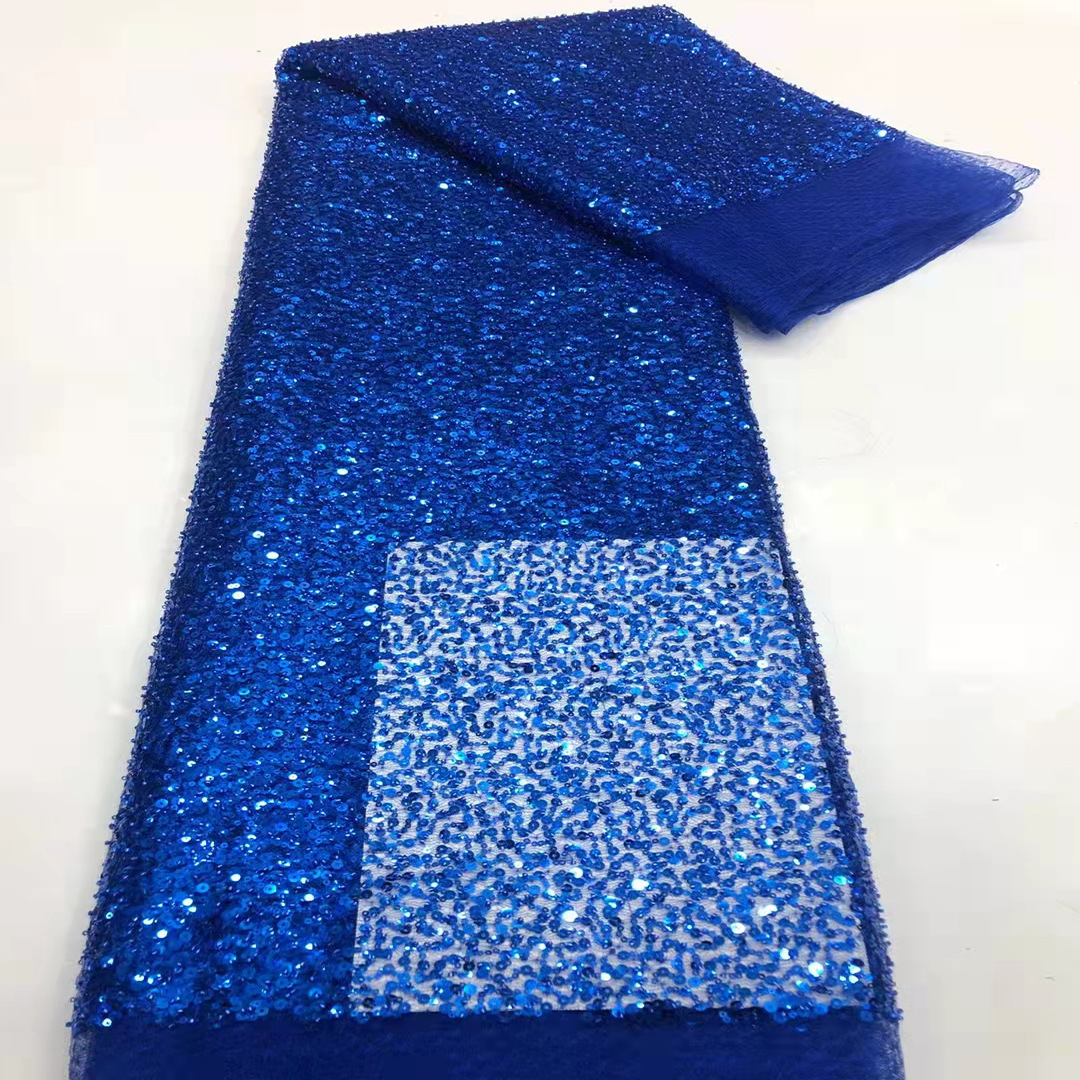 Tela de encaje coreana con lentejuelas de 5 mm, diseño de rosas, bordado con cuentas en tubo, tela de encaje para vestido camisero, encaje con lentejuelas image 8