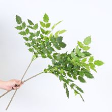 跨境仿真绿植阔叶十大功劳假树枝酒店橱窗造景装饰室内外插花摆件