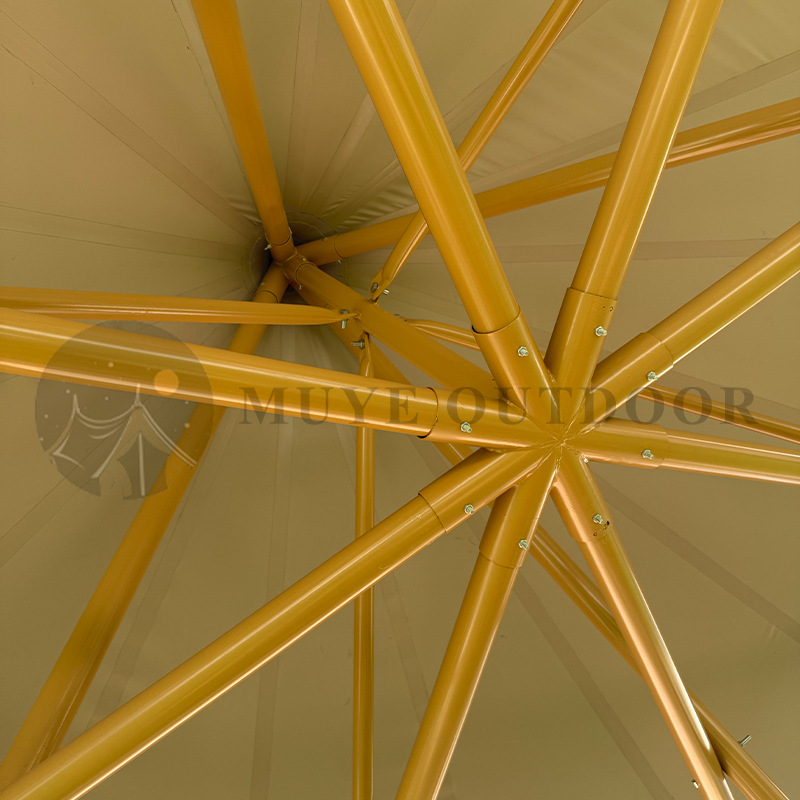 Muye Campamento al aire libre Sombrero de paja grande Carpa de cortina de cielo Área escénica Camping Carpa de comedor Campamento Carpa de celebridades de Internet