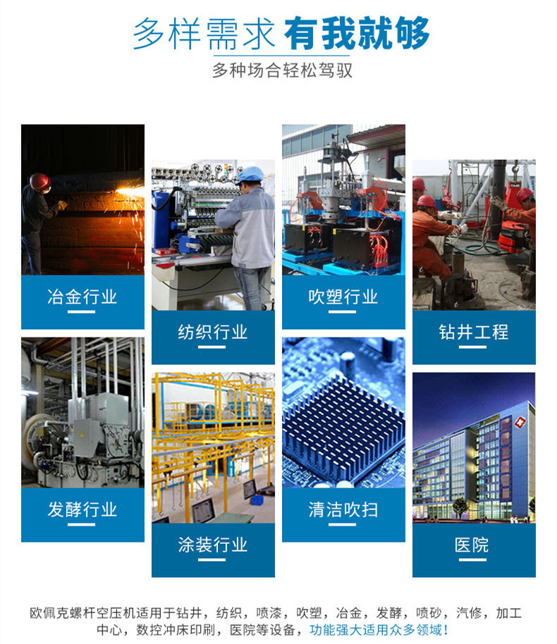 Permanent Magnet Variable Frequency 7.5Kw Screw-Type Air Compressor 220V Small High-Pressure Air Pump Industrial-Grade Air Compressor