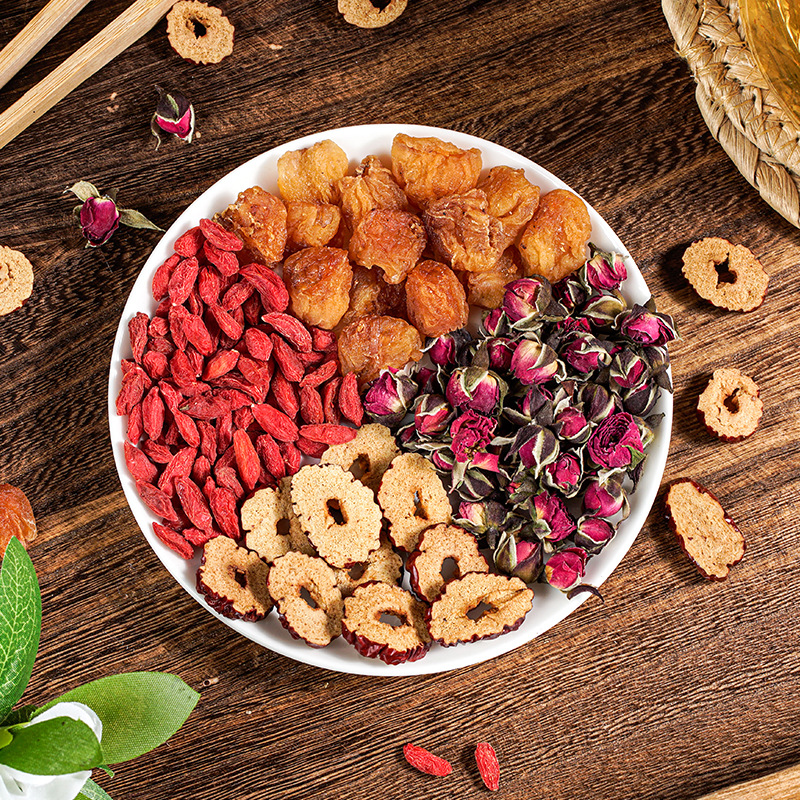 Red Date, Longan, Goji Berry, Rose Tea Combined Tea Supplier Wholesale