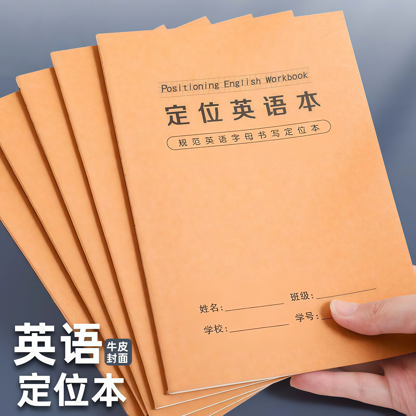 英语定位本定格书写本16k英文规范训练本学生专用练字英语作业本