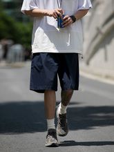 日系CityBoy机能宽松休闲短裤男夏季薄款简约港风潮牌直筒工装裤