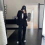 春秋新款韩版黑色西服