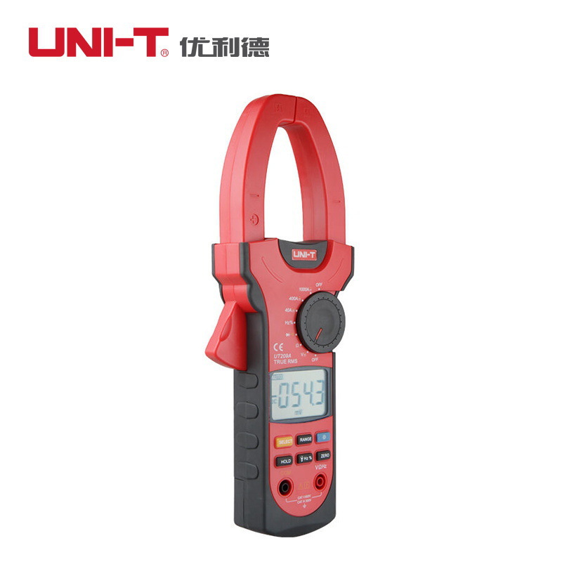 优利德UT207A/UT208A/UT209A数字钳形表交直流1000A钳型表聚瀚