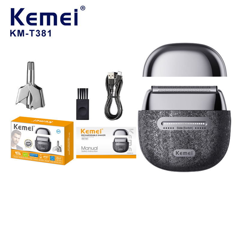 Kemei Kemei シェーバー電動ポータブル KM-T381 往復式家庭用スマート誘導シェーバー男性用|undefined