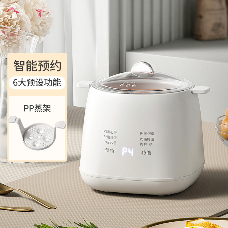 跨境 多功能双层煮蛋神器溏心蛋温泉蛋早餐机家用小型自动蒸蛋器|undefined