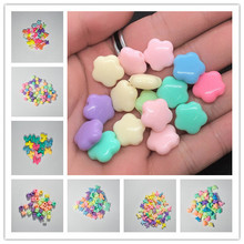 diy奶油胶串珠材料树脂配件配饰珠子实色亚克力饰品斑马纹吊坠耳