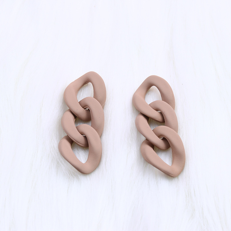 Simple Style Geometric Arylic Spray Paint Women's Drop Earrings 1 Pair display picture 2