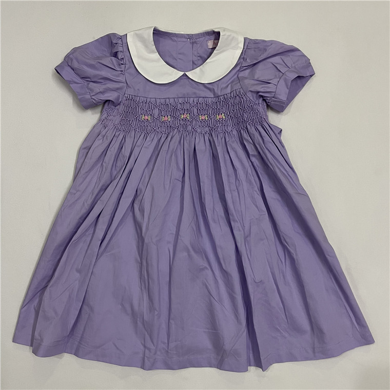 Girls' Academy-Style Ocean Blue Dress, Children's Handmade Trendy Dress, 2026 Summer New Breathable Children's Dress