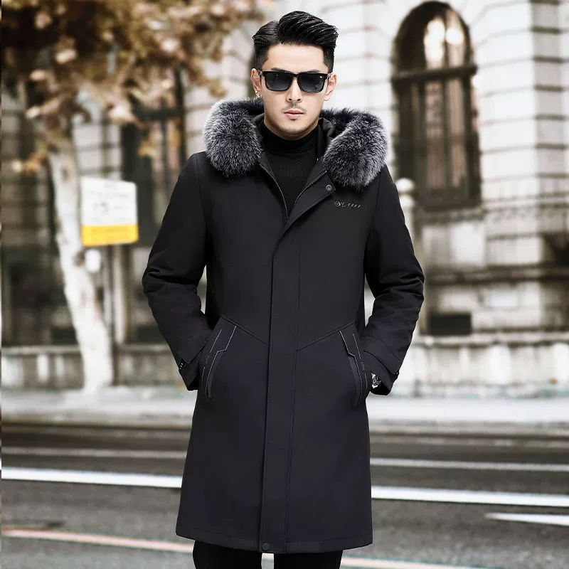 Long removable liner, demi-season jacket