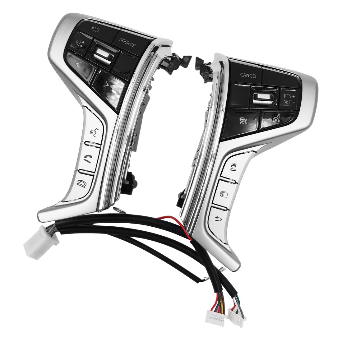 Para 2015-2024 Mitsubishi L200 2015 Delica Interruptor de botón del volante del coche