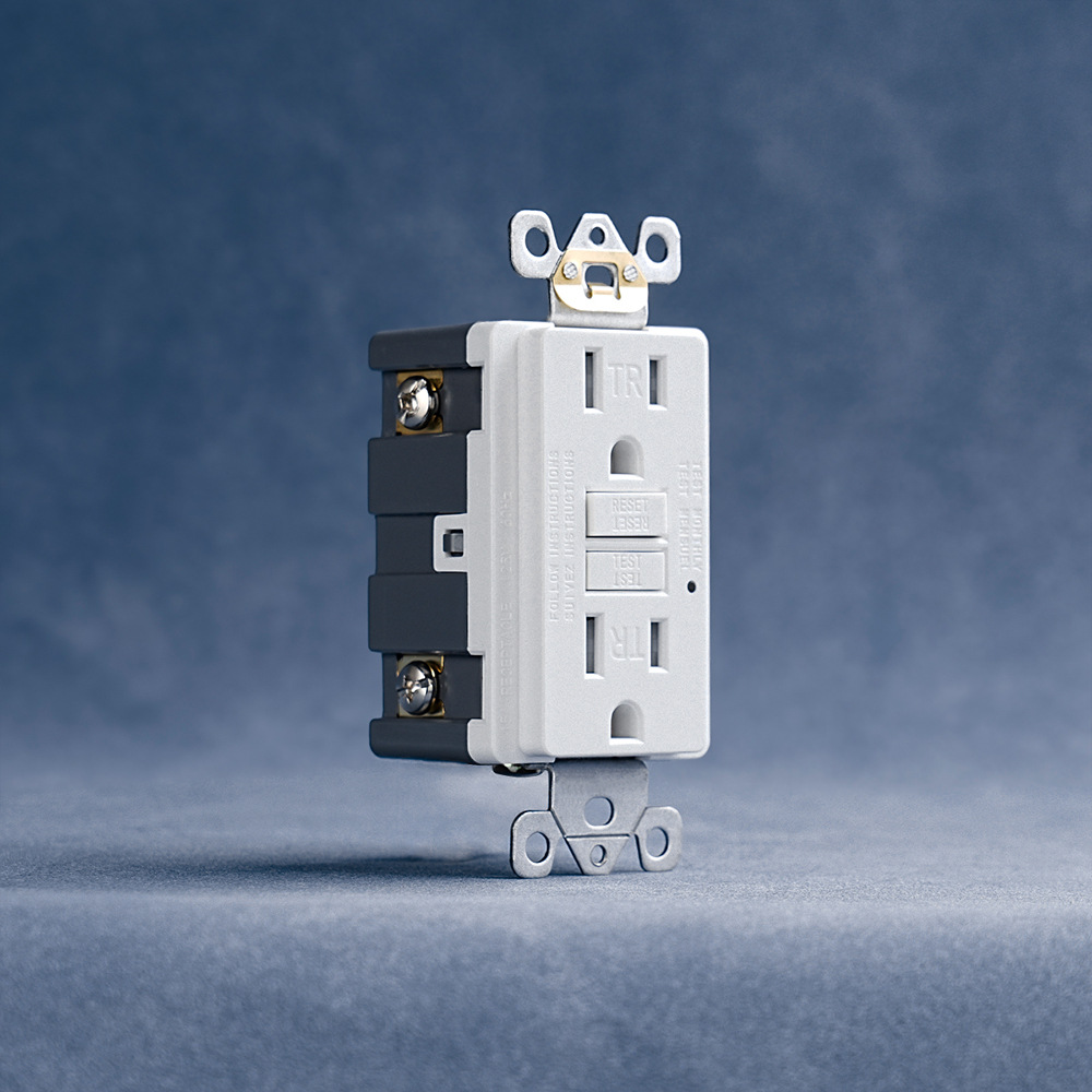 USGFCI US panel sin tornillo UL puerta de protección de toma 15A / 20A 125V toma de pared TR y WR