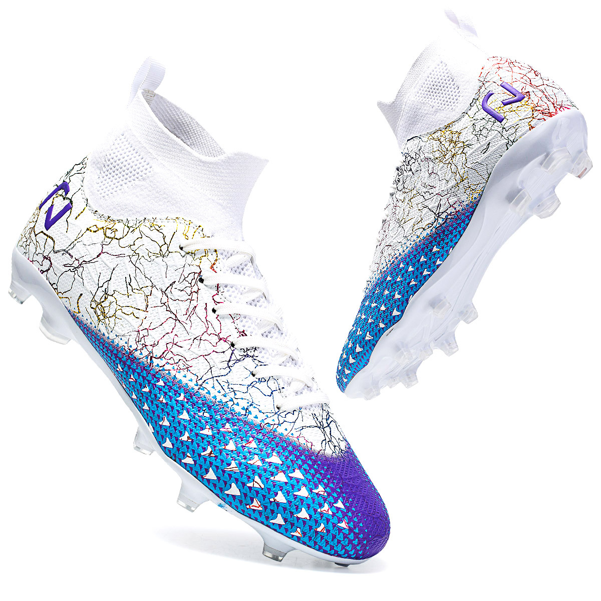 Zapatos de fútbol transfronterizos ag zapatos de clavos largos zapatos de fútbol de la Copa de Europa zapatos de fútbol profesionales para niños adultos tf zapatos de fútbol de clavos