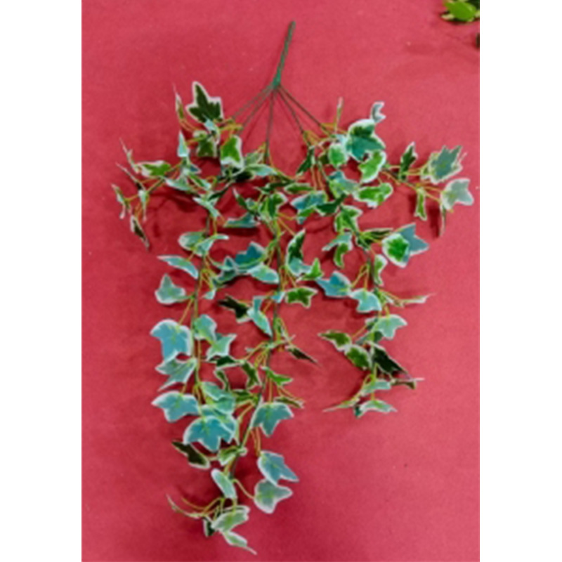 5 horquilla colgante de pegamento colgante de pared de plantas de simulación 7 horquilla pequeño haz de papas verdes hojas de papas decoración de pared interior colgante verde falsa