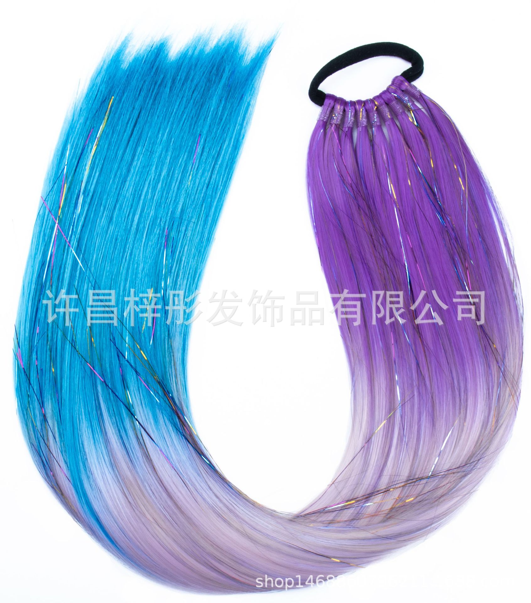 Moda EZ trenza color láser largo caballo cabello peluca color trenza sucia tendencia 9 caballo de oro y plata