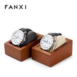凡西FANXI新款手表展示盒实木超纤枕头情侣款手表展示架座高级感