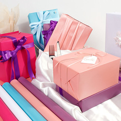 珠光七彩ギフト包装紙43cm * 10mパック大サイズ高級バッグ誕生日プレゼント材料