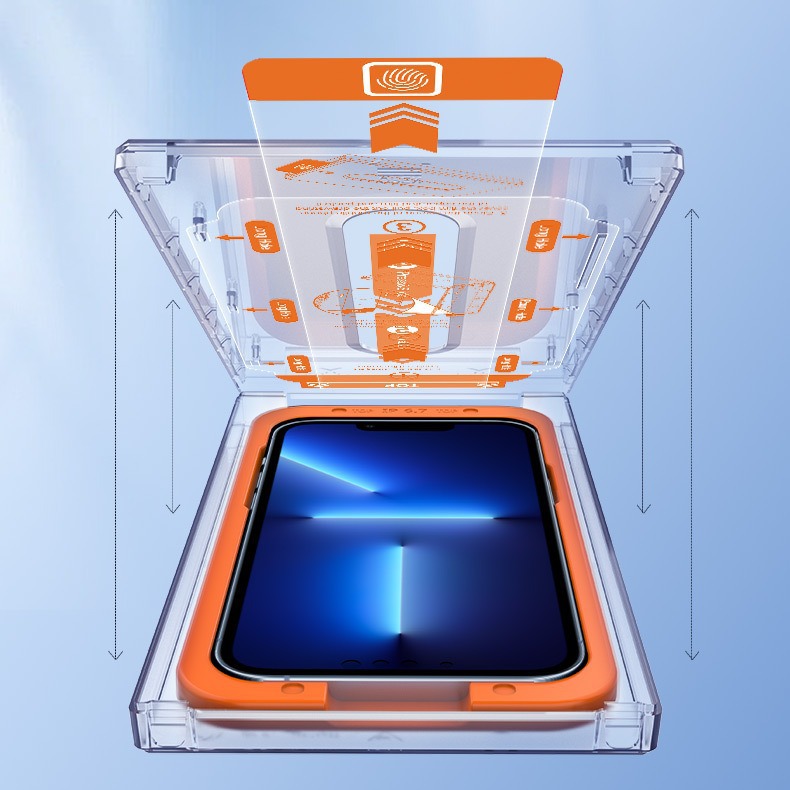 Apple 14/13/12/11PROMAX teléfono móvil templado película xsmax pantalla completa a prueba de Pío almacén libre de polvo re-comprar molde desnudo