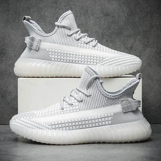 Men's shoes 350 coconut shoes men's and women's couple white shoes wholesale breathable mesh shoes all-matching sneaker casual fashion shoes