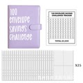 100 Envelope Challenge 现金预算信封笔记本情侣挑战记录笔记本