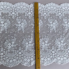 法式文藝網紗布刺繡蕾絲 童裝女洋裝裙擺桌旗桌布花邊輔料 寬38cm