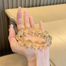 【千金】天然水晶手串 黄水晶手链 柠檬黄手串 手链轻奢高级感