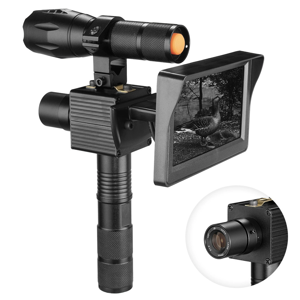 Ручной инфракрасный телескоп ночного видения, нетермализатор, HD цифровой экран, инфракрасное зрелище