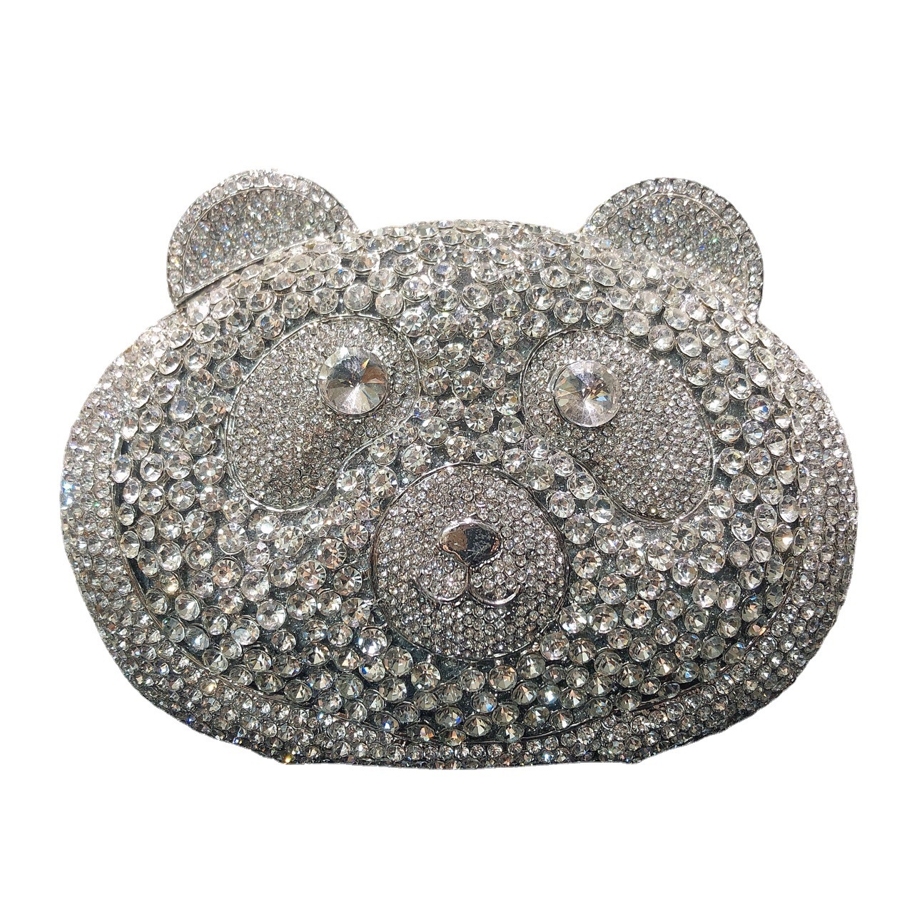 * Bears Diamond Clutch Bolsa de mano de piedra preciosa vestido de fiesta europeo y americano