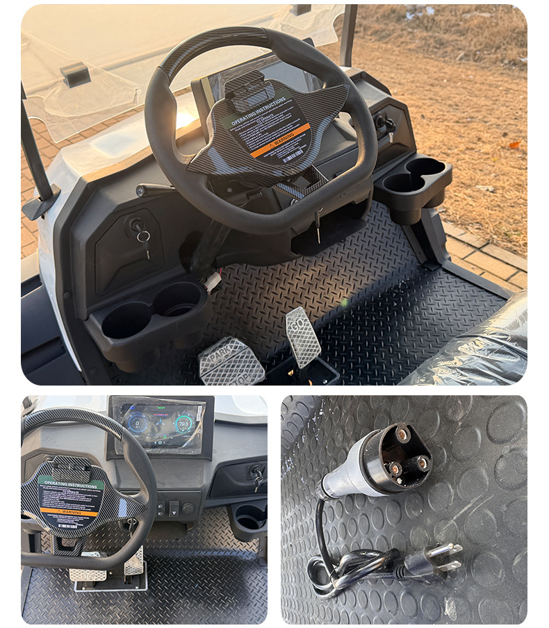New Model Golf Cart with Bucket for Sightseeing, Real Estate Tours, Airport Reception, and Electric Golf Cart Use