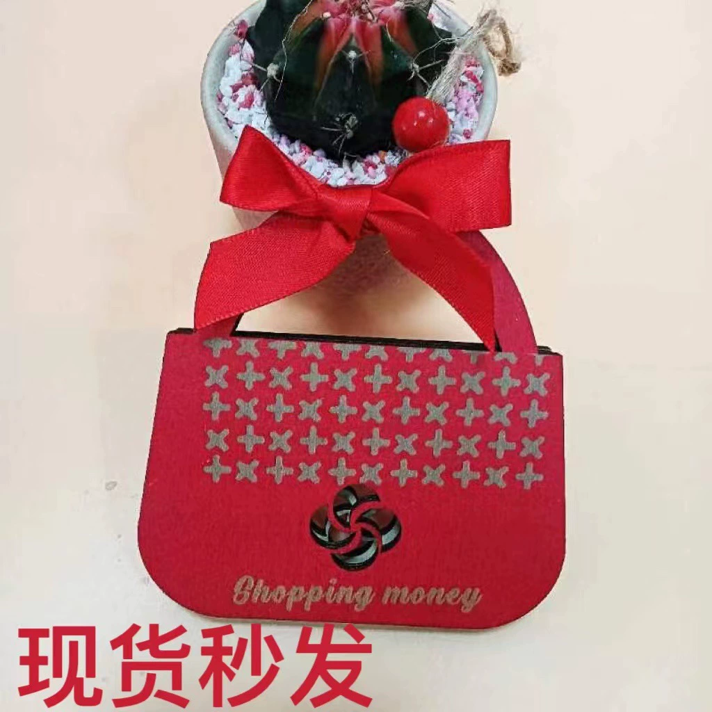 Трансграничный Новый Деревянный Рождественский зажим для денег декоративный кулон креативный Рождественский кошелек кулон