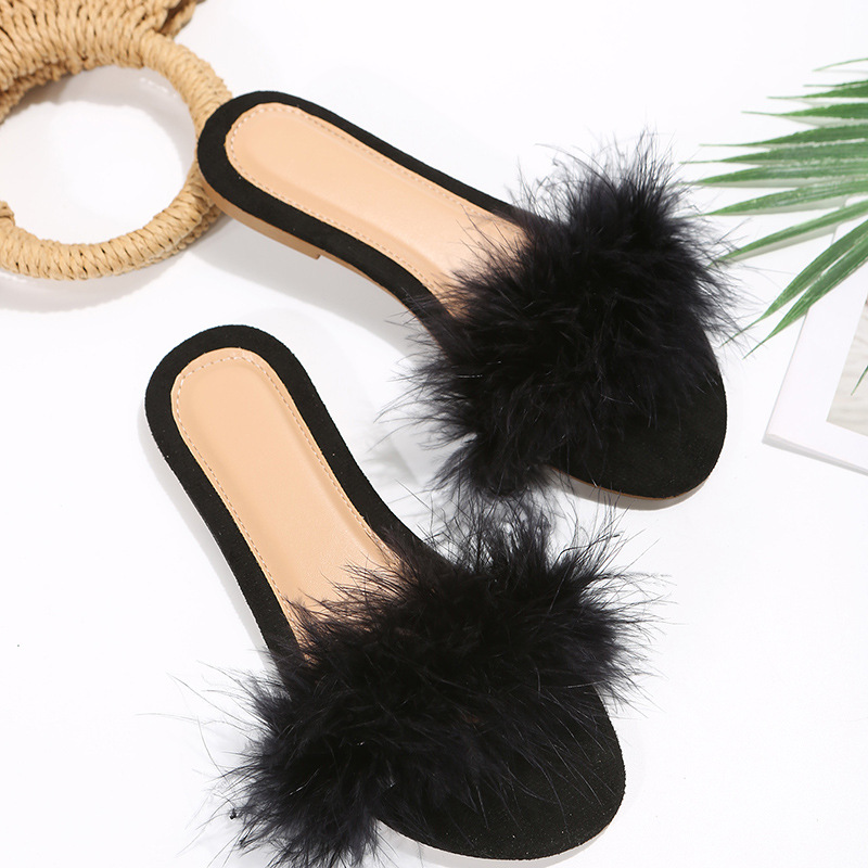 Maomao slipper 2022 Autumn new pattern Korean Edition With crude Foreign trade Large fashion High-heeled slipper