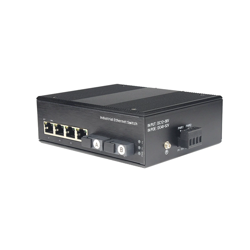 博通 Industrial grade ring network switch Fiber optic ring network switch Gigabit ring network self-healing switch source factory