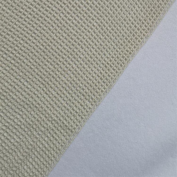2022 gran agujero de diamante 100% algodón malla tela de bolsa de lavandería gris image 3