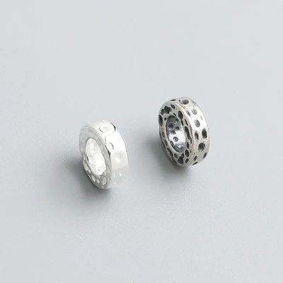 S925 Sterling Silver Retro Knocking Zərgərlik ara hissələri
