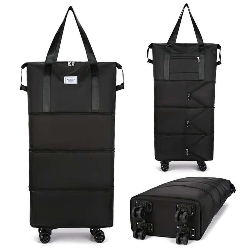 Bolsa de viaje de ropa de gran capacidad conveniente conjunto de equipaje de la carretilla bolsa de viaje de corta distancia bolsa de tela Oxford pendiente Bolsa De mujer