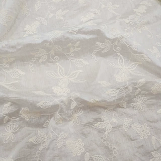 蕾丝绣花布高级感面料春夏季新款女装童装布料Embroidery Fabric