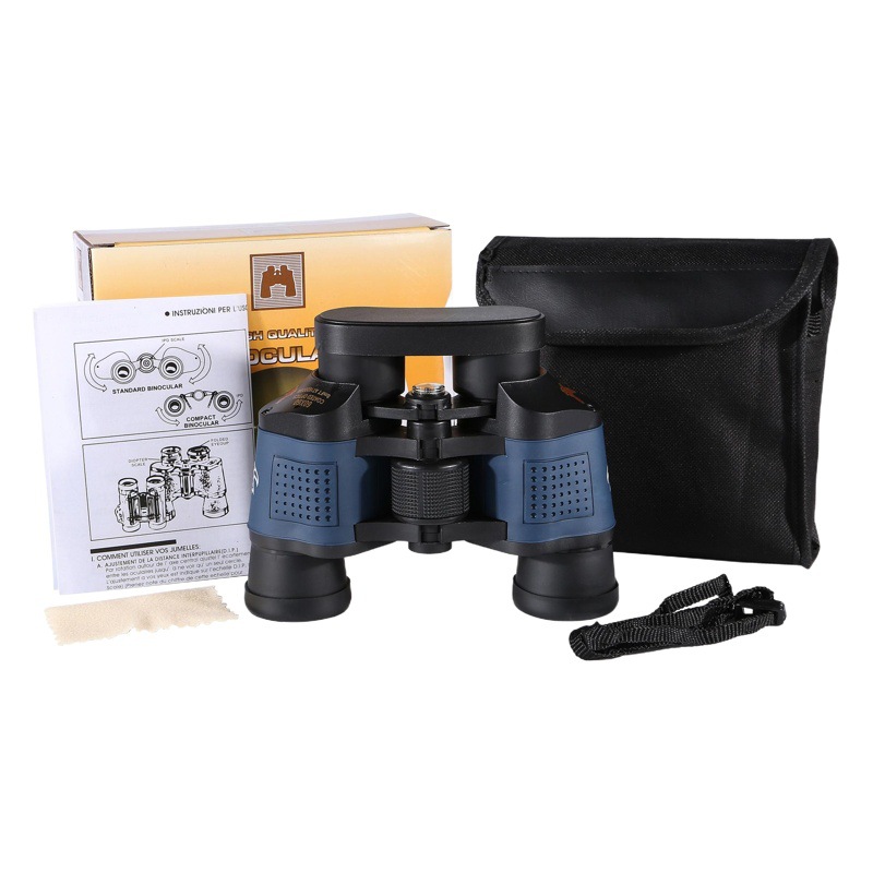 Telescopio HD de alta potencia directo de fábrica 60x60 Golden Eagle baja luz de visión nocturna doble tubo de los niños concierto de doble tubo